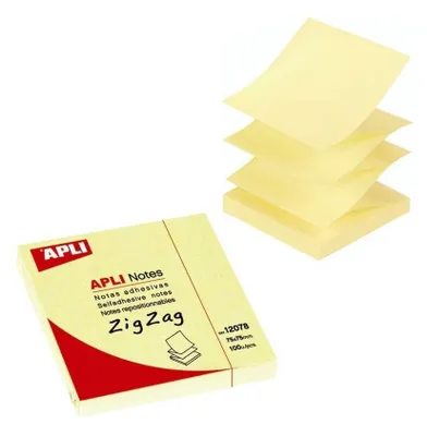 Produktbild von agipa 12078 Haftnotizen 75 x 75 mm kanariengelb