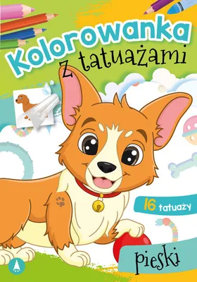 Zdjęcie produktu dla Kolorowanka z tatuazami Pieski