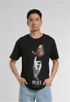 Obrázek produktu pro Pánské tričko Mr. Tee Peace Butterfly Tee black - S
