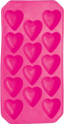 Produktbild von Bar Craft Silikon-Eisform de Eisform in Herzform de, Rosa, 26 x 12 cm