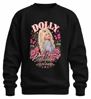 Produktbild von Dolly Parton In Loving Memory 1946 2026 Country Musik RIP Sweatshirt Pullover, Schwarz, M