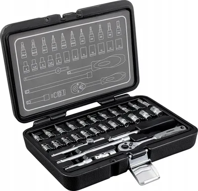 Produktbild von Stalco 1/4" Steckschlüsselsatz S-77433 30-teilig
