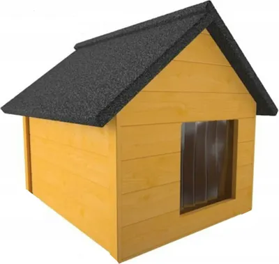Produktbild von Hundehütte Holz Hundehütte Massiv Wetterfest Achtholz isolierte L, Farbe:L kiefer