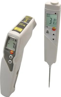 Produktbild von testo 831 - Infrarot-Thermometer + Testo 106 - Penetrationsthermometer (Set)