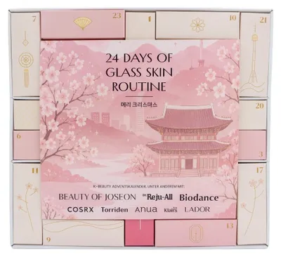 Zdjęcie produktu dla Kalendarz adwentowy beauty damski 2026 Beauty of Joseon Glass Skin Routine 24 okienka pielęgnacja kosmetyki niespodzianka prezent kalendarz świąteczny