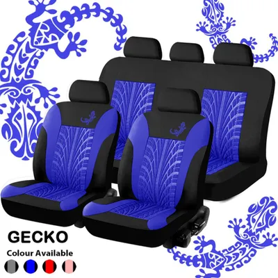Produktbild von 9ks potahů autosedaček sada univerzálních potahů sedadel potah sedadel (modrý)