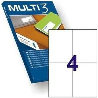 Produktbild von Drucker-Etiketten Apli 4713 105 x 148 mm Weiß