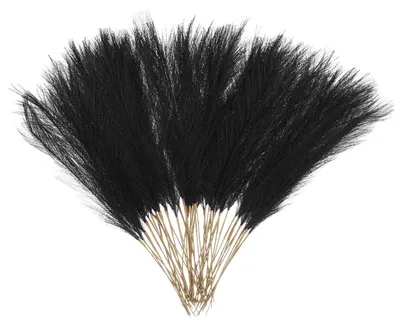 Kunstpampasgras 50 Stück, 52 cm, schwarz, für Vase