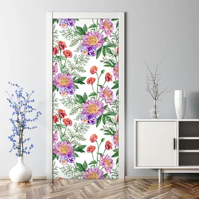 Produktbild von Dekorative Türposter selbstklebend Wandaufkleber Türaufkleber Gold Blatt Palmblatt 70 x 200 cm