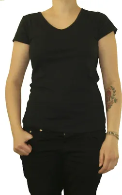 Produktbild von Mädchen T-Shirt Offline V-Ausschnitt Schwarz