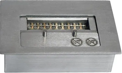 Produktbild von GLOW FIRE Ethanol Brenner 'Burner 24' | Bioethanol Einsatz in silber mit 4 Std. Brenndauer und 2 KW Heizleistung | HxBxT: 7,3x22,2x13,6 cm