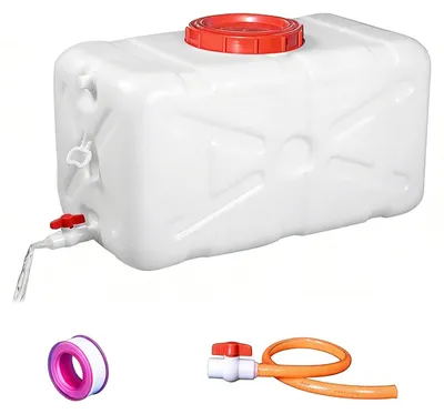Productafbeelding van 27.5L Plastic Water Tank met Kraan voor Outdoor en Noodopslag