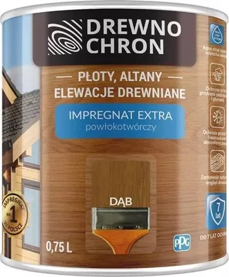 Obrázek produktu pro Drewnochron Impregnovaný Nátěr Dub 0,75 L – 5Imdr.oak0,7