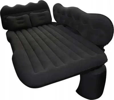 Produktbild von EDIBAZZAR | XL Automatratze, Schwarzes Autobett mit Pumpe, Camping