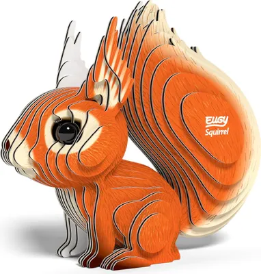 Image de EUGY - Kit de bricolage 3D écureuil