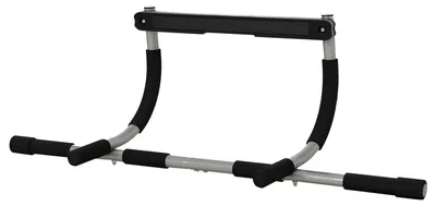 Produktbild von Türreck Klimmzugstange - Griff Typ A - Multifunktion - Stahl - PE-Schaumgriffe - Für Arme & Krafttraining - Schwarz