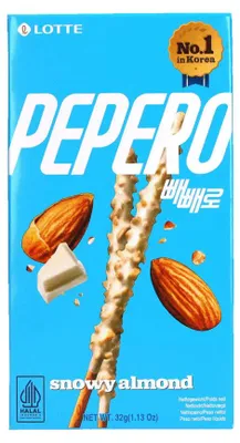 Obrázek produktu pro Sušenky Pepero Snowy Almond, 32 g