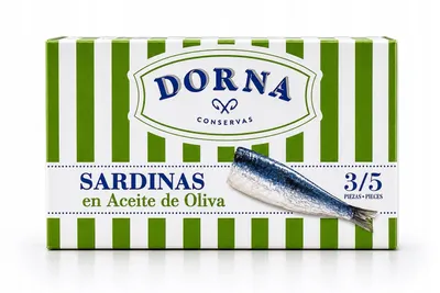 Produktbild von 30x Dorna Sardinen in Olivenöl Premium-Fischkonserve Dose 30x120 g