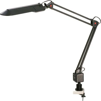 Produktbild von Tischleuchte, Schwarz, Tischklemme, Doppelarm, Leuchtstofflampe G23, 230 V, 11 W