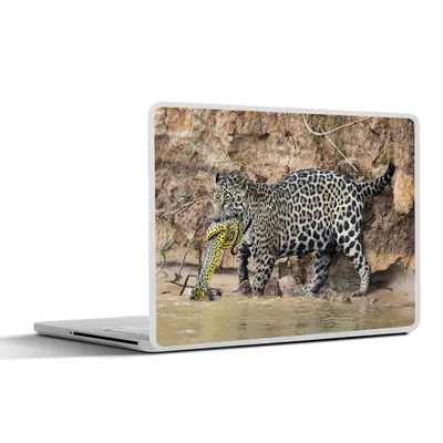 Produktbild von MuchoWow® Laptop Aufkleber Sticker Cover Jaguar - Schlange - Wasser 30x21 cm - Sticker für Laptop - Selbstklebend