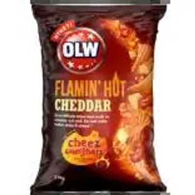 Produktbild von Olw Chips Flamin hot cheddar 275g
