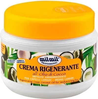 Produktbild von milmil Crema Rigenerante Banane 500ml Haarmaske