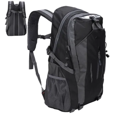Image de Sac à dos Outdoor, 40L, étanche, noir, pour le trekking, l'alpinisme, le camping et la randonnée