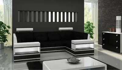 Zdjęcie produktu dla Sofa narożna z oświetleniem w kształcie litery U NOWOŚĆ