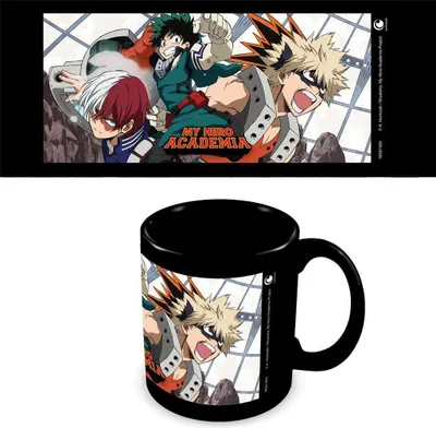 Produktbild von My Hero Academia - Kaffeebecher "Clash" PM5808 (Einheitsgröße) (Schwarz/Weiß/Orange)
