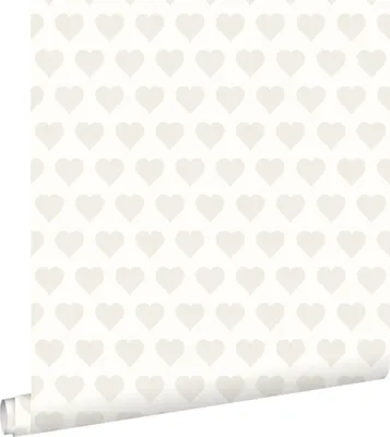 Immagine prodotto di ESTAhome carta da parati cuori bianco e argento 53 cm x 10.05 m