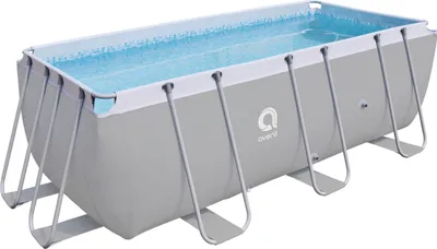 Produktbild von Avenli Frame Rectangular Pool 400 x 200 x 100 cm, Aufstellpool, rechteckig, ohne Pumpe, Ersatzpool, grau