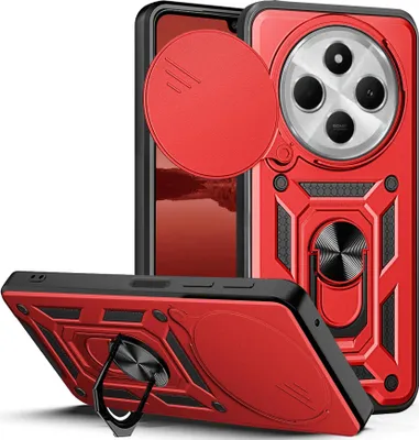 Produktbild von Armor Handyhülle für Xiaomi Redmi 14C Kameraschutz Handy Panzer Case Cover Schutzhülle Outdoor Farbe: Rot