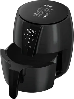 Productafbeelding van Luchtfriteuse, 6 liter, 1500 W, 6 programma's, touchscreen, timer 60 minuten, temperatuur 80-200 °C, gezond en knapperig koken, zonder olie