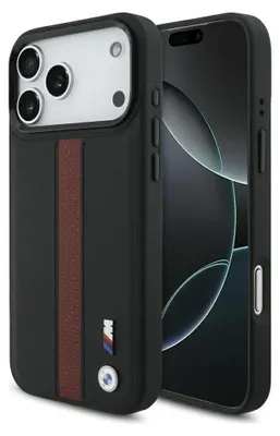 Zdjęcie produktu dla Etui BMW M Perforated Stripe MagSafe do iPhone 17 Pro Max czerwony
