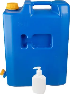 Immagine prodotto di Contenitore dell'acqua da 20L con valvola in plastica + dispenser di sapone o disinfettante