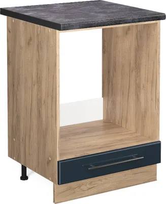 Imagen del producto de Armario para horno empotrado Vicco Fame-Line Azul oscuro alto brillo 60 cm , ET Antracita, Model 48869