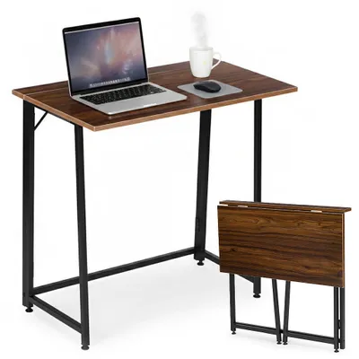 Obrázok produktu pre ModernHome TH-FD-15 Skladací počítačový stôl 80×45 cm, hnedý