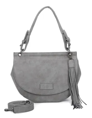 Produktbild von Fritzi aus Preußen Umhängetasche Schultertasche Vintage Fritzi41 Hobo Rock grau