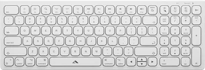 Immagine prodotto di A-Logic, Tastiera AZERTY wireless USB-C ricaricabile Echelon 109 tasti, bianco
