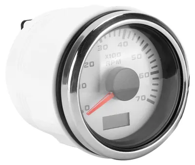 Obrázok produktu pre 52 mm/2,1 palca ručičkový otáčkomer, vodotesný podľa IP67, univerzálny pre osobné autá, nákladné autá a lode, 9–32 V DC
