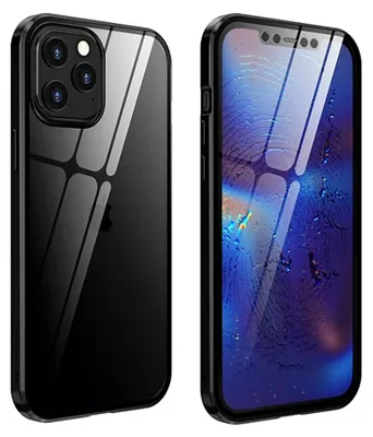 Produktbild von Hülle für iPhone 12 in Schwarz mit vollständiger Abdeckung