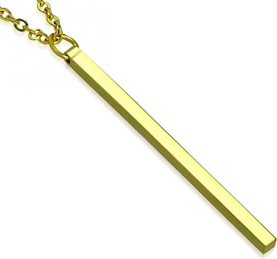Produktbild von Damen Halskette Stab Anhänger Autiga® gold