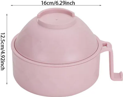 Zdjęcie produktu dla 6-częściowy zestaw do gotowania ramenu w kuchence mikrofalowej Zestaw misek do makaronu błyskawicznego Miska z włókna bambusowego Zestaw naczyń do zupy dla dziewczynek i chłopców