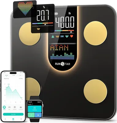 Image de Runstar : pèse-personne numérique 8 en 1 avec application