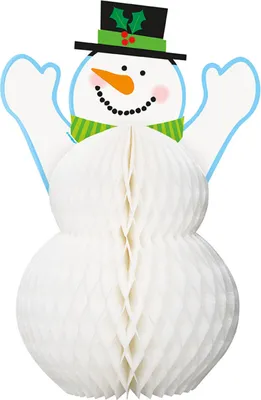 Obrázok produktu pre Snehuliak vianočná dekorácia na stôl farebná 30cm - jedna veľkosť