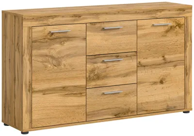 Produktbild von Jam Sideboard 2 Türen, 3 Schubladen Eiche Nachbildung.