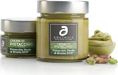 Obrázek produktu pro A Ricchigia - Pistaziencreme mit grünen Pistazien aus Bronte DOP - 190 g