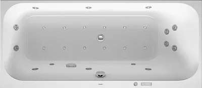 Produktbild von Duravit Whirlwanne Happy D.2 160x70cm, Combi E, EB-Vers, 1 RS re, we.