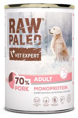 Obrázek produktu pro Raw Paleo Adult Monoprotein 400g mokré krmivo pro psy s vepřovým