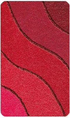 Produktbild von Kleine Wolke Badteppich Wave rubin, 60 x 90 cm